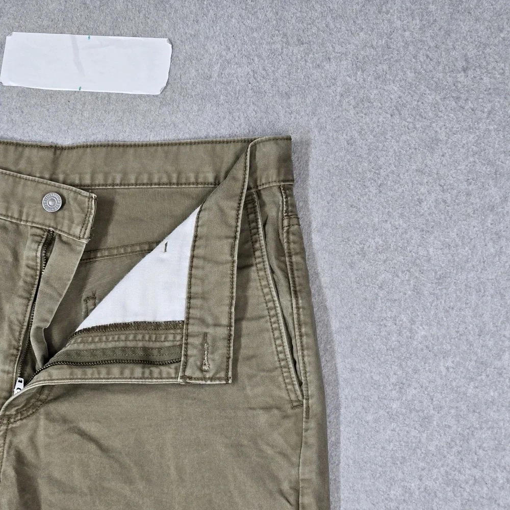 Levi's 511 Men Pants 34X30 Olive Green Slim Chino Twill 28